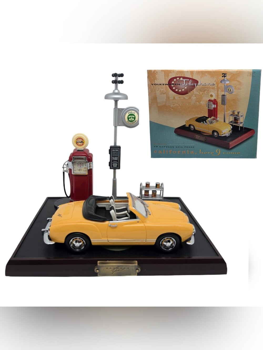 Vintage California Here I Come Volkswagen Karmann Ghia Car Telephone1993